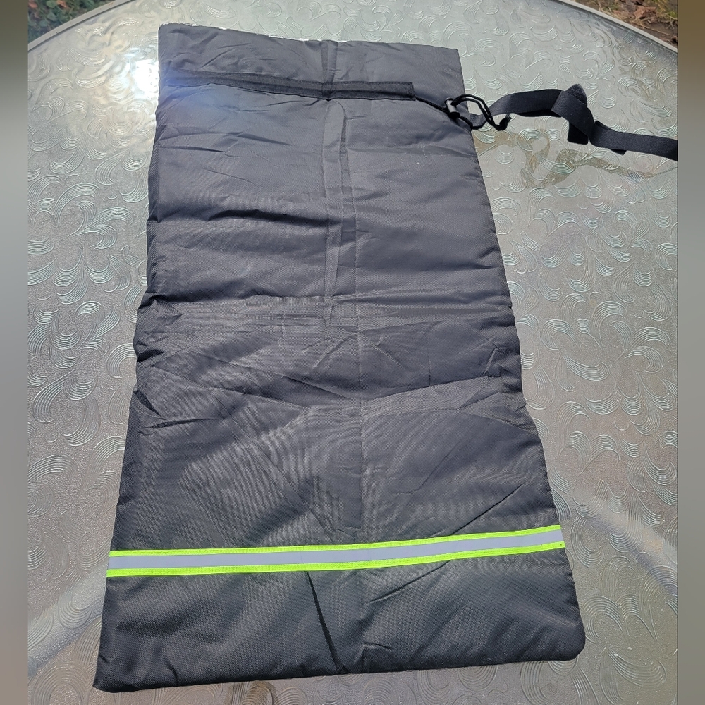 Black Insulated Cooler Bag with Reflective Strip